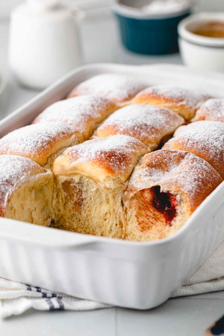 Buchteln - Jam Filled Sweet Brioche Rolls