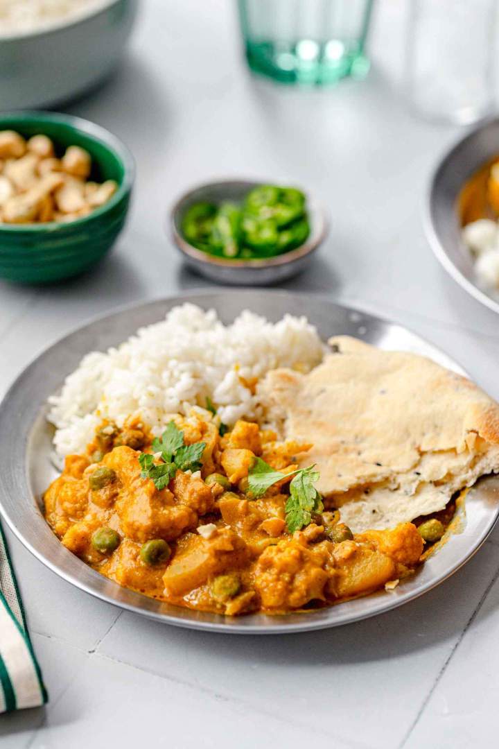 Cauliflower curry - Weekly Meal Plan: 7 Easy Dinner Ideas for the Week (Sept / Oct)