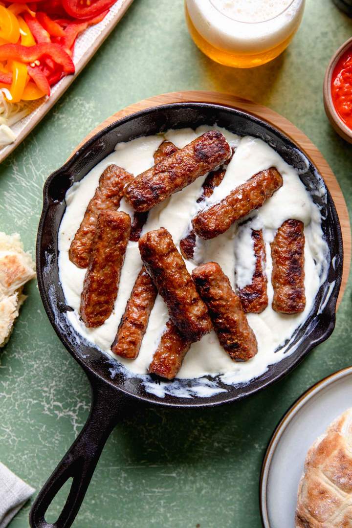 Cevapcici with Kajmak