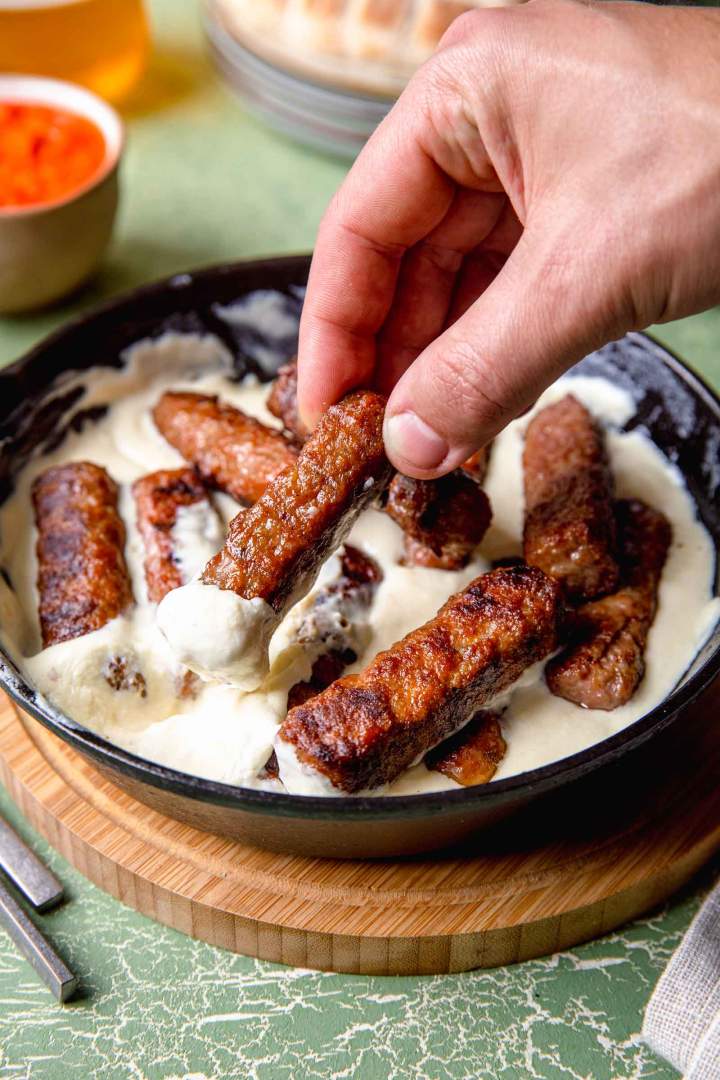 Cevapcici with Kajmak
