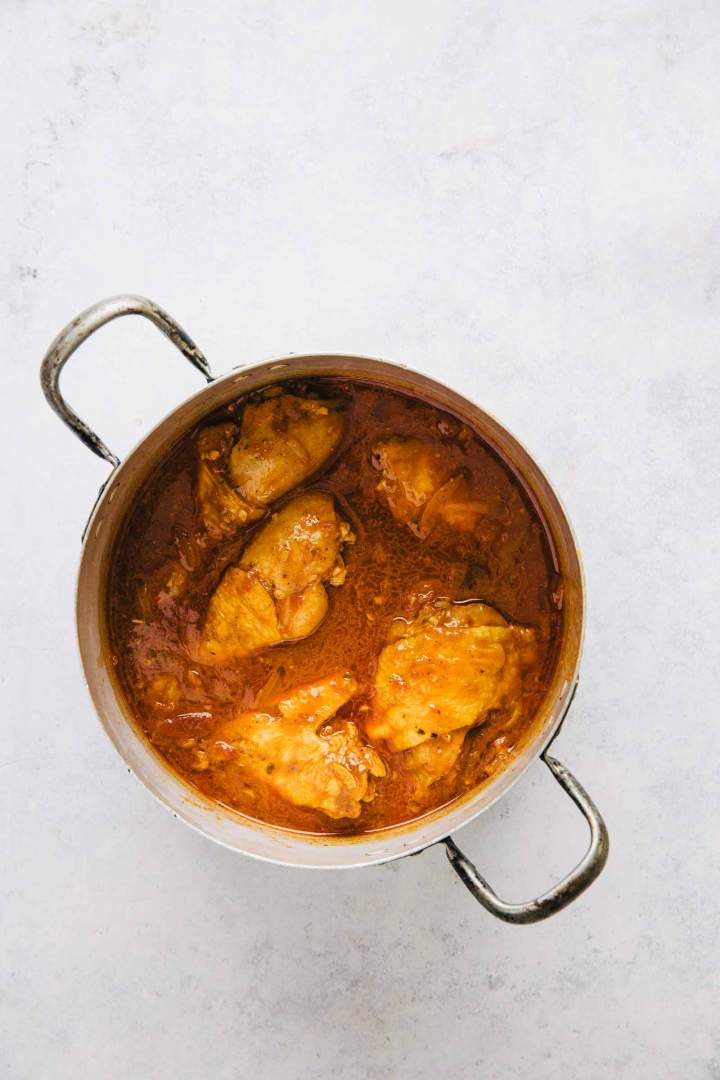 Priprava piščančjega currya