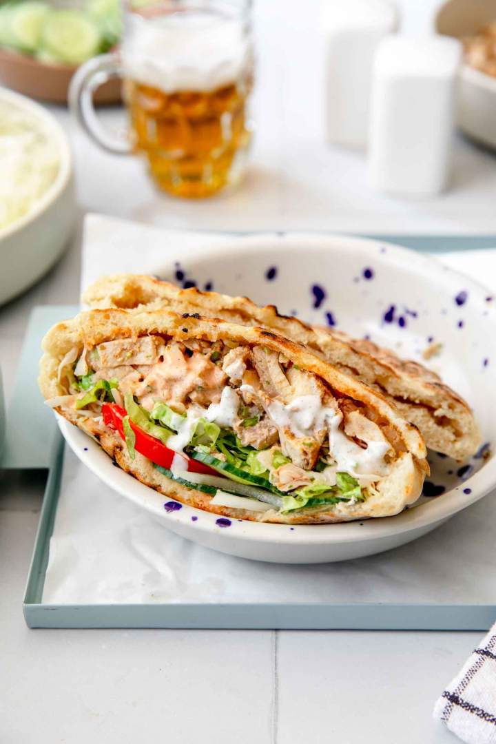 Homemade Chicken Doner Kebab