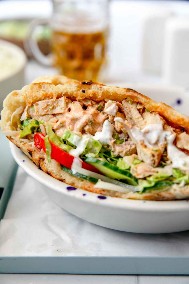 Homemade Chicken Doner Kebab