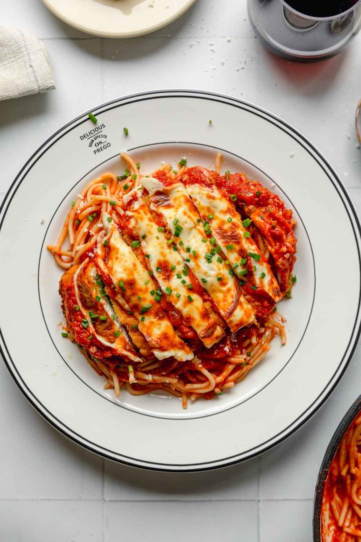 Chicken Parmesan and Spaghetti