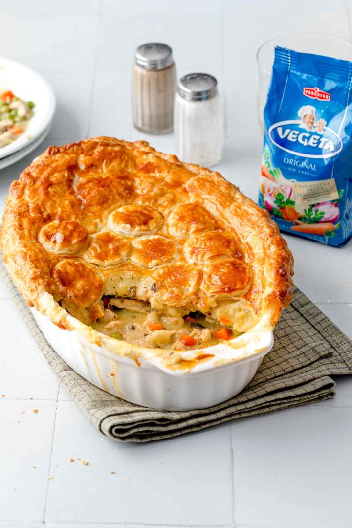 Chicken Pot Pie with Puff Pastry