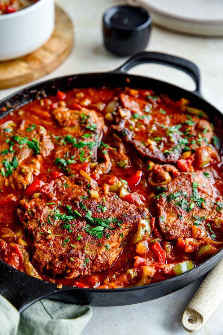 Pork Shoulder Steak with Pepper Sauce