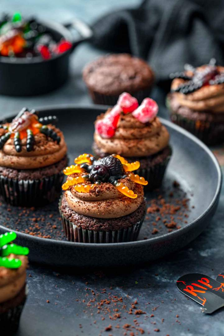 Chocolate Halloween Cupcakes