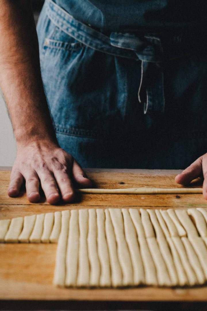 Corn and Parmesan cheese grissini