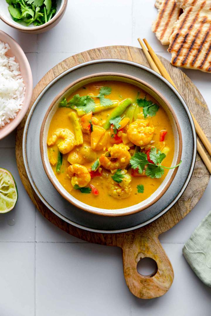 Tajski curry s kozicami