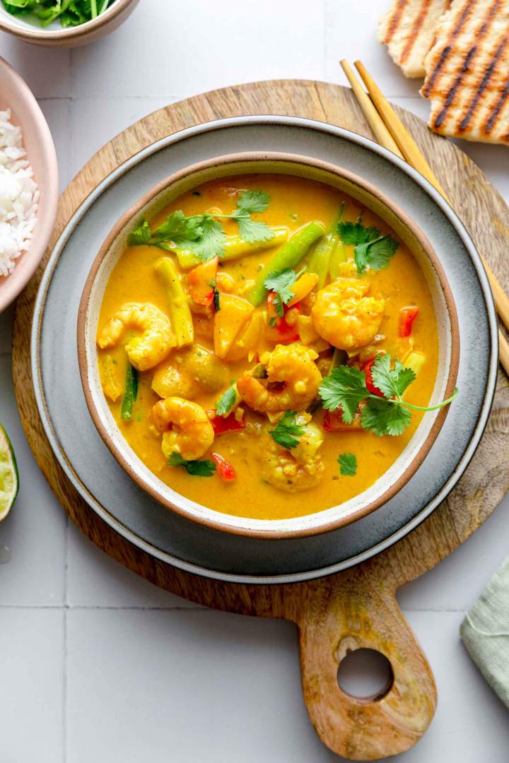 Tajski curry s kozicami