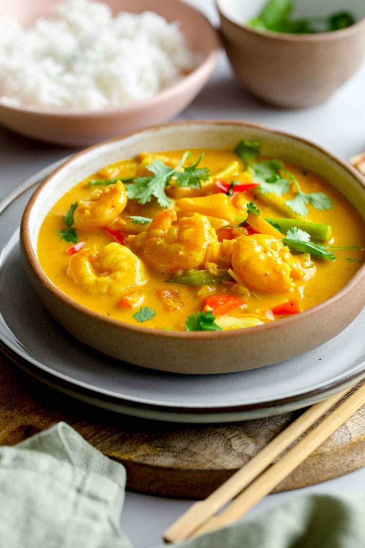 Tajski curry s kozicami