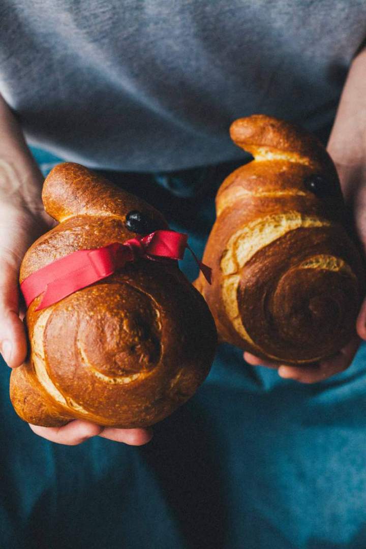 Easter Bunny Shaped Rolls