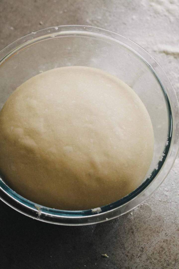 Leave the dough to rest for Easter bunny shaped rolls