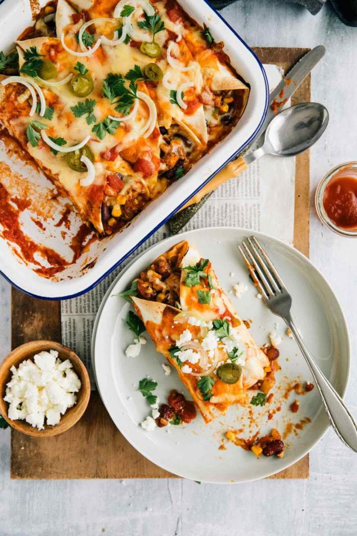 Easy Chicken Enchiladas