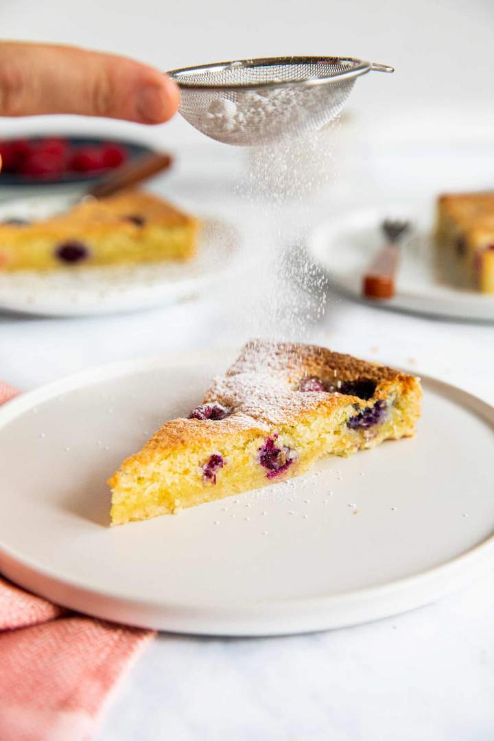 French Coconut Pie with Lime and Berries