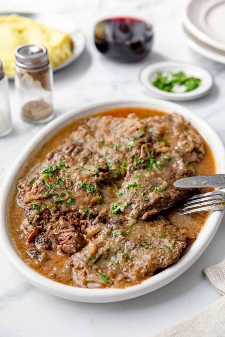 Thin Sliced Round Steak with Onion Sauce