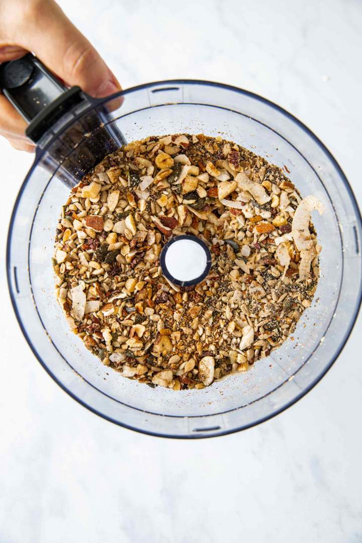 Healthy homemade granola with nuts and seeds