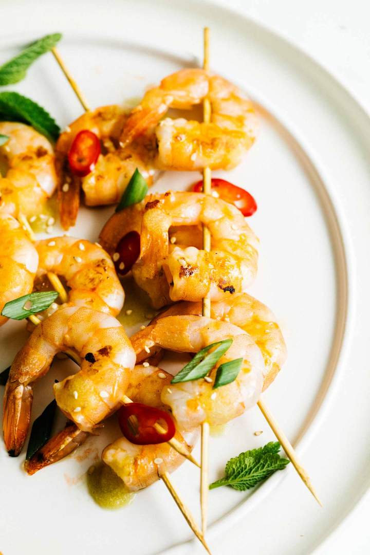 Healthy and Easy Grilled Shrimp Skewers