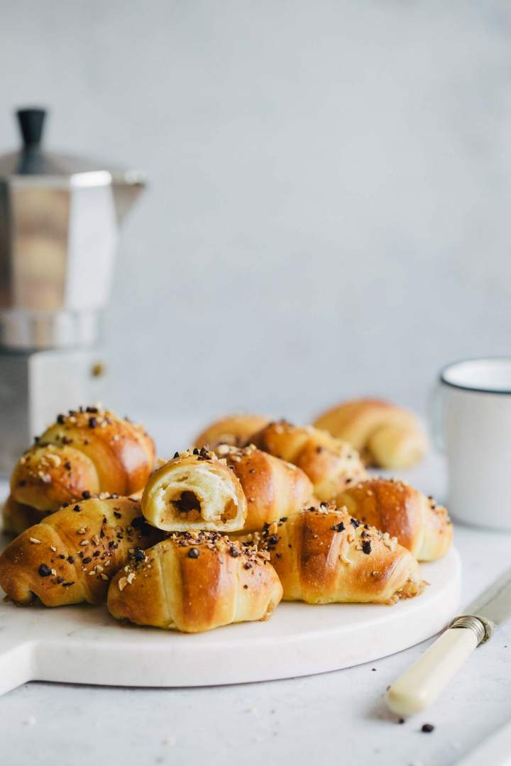 Homemade Crescent Rolls with Walnuts