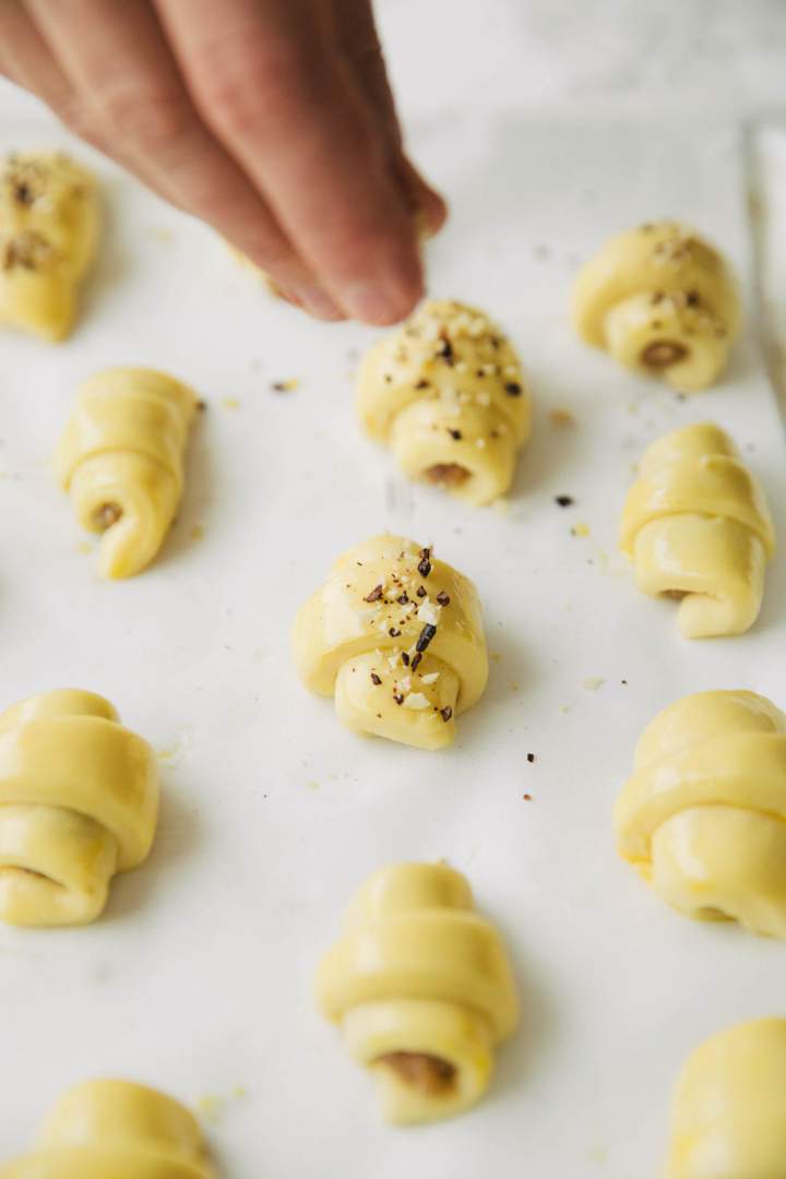 Homemade Crescent Rolls with Walnuts