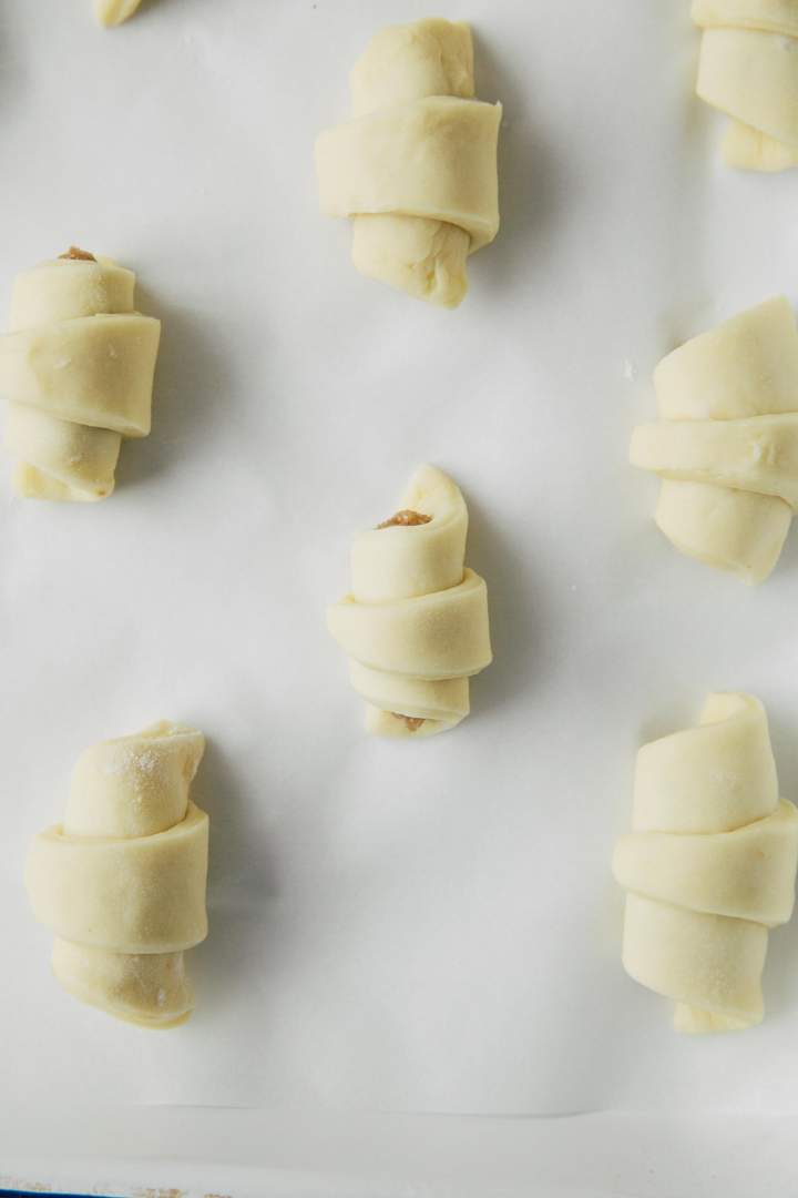 Homemade Crescent Rolls with Walnuts