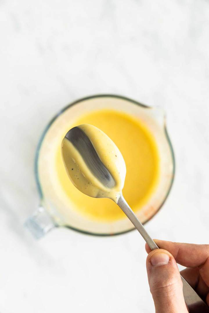 Homemade, rich Hollandaise Sauce