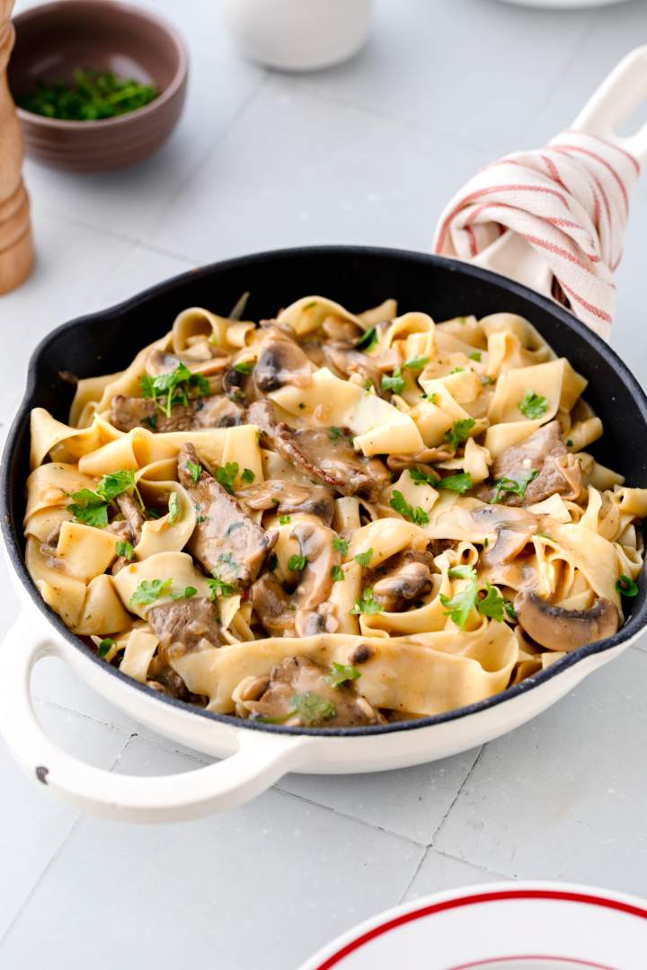 Best Creamy Beef Stroganoff