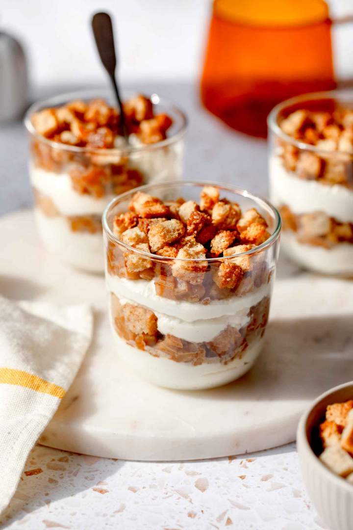 Apple Cheesecake in a Jar