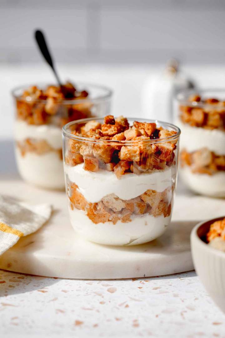 Apple Cheesecake in a Jar