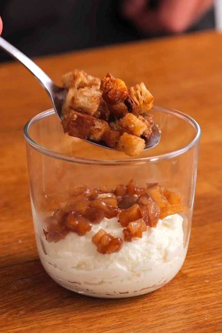 How to make Apple Cheesecake in a Jar