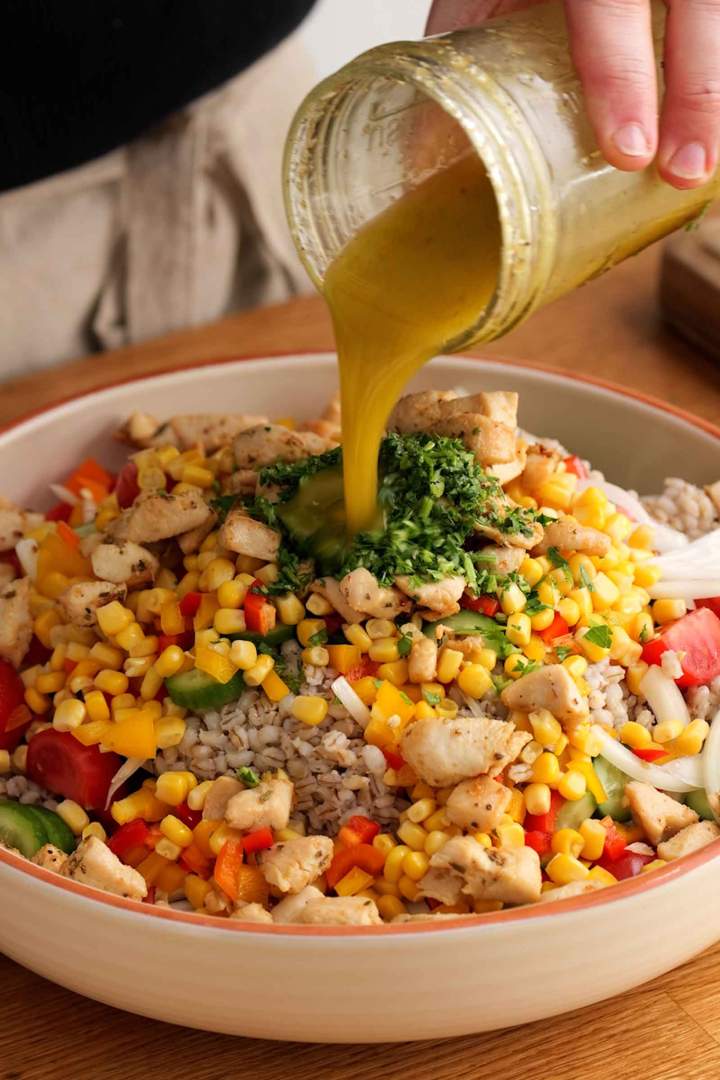 Barley Chicken Salad
