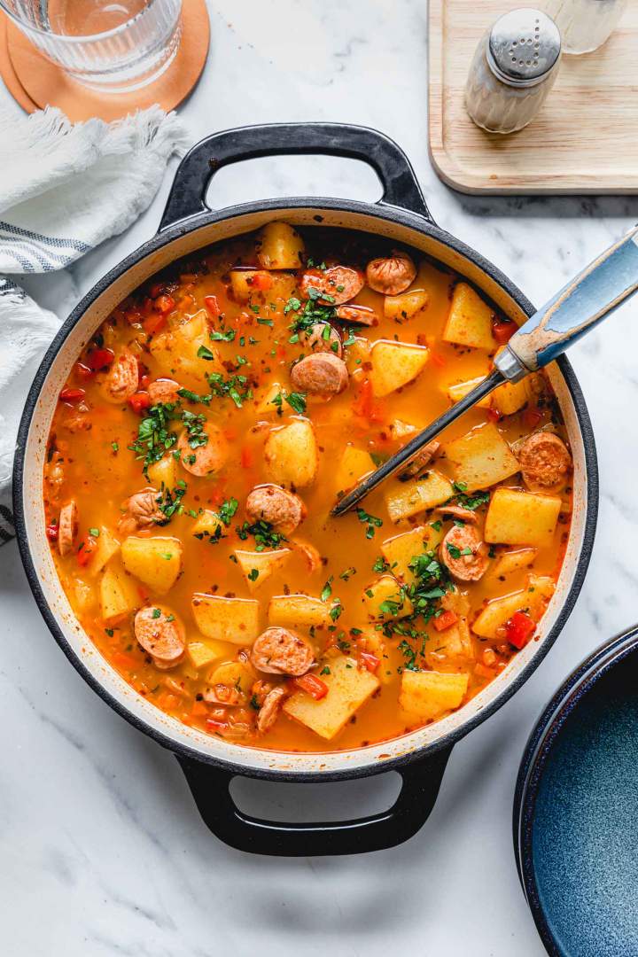 Potato Goulash with Sausage