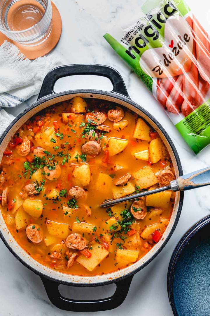 Potato Goulash with Sausage