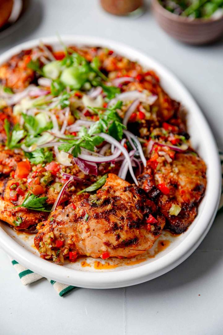 Marinated Grilled Chicken Thighs​