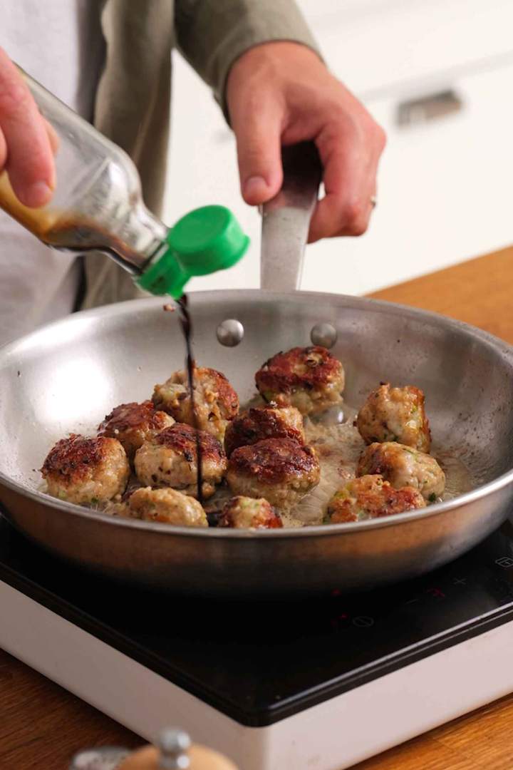 How to make One Pan Chicken Meatballs (Asian-Inspired)