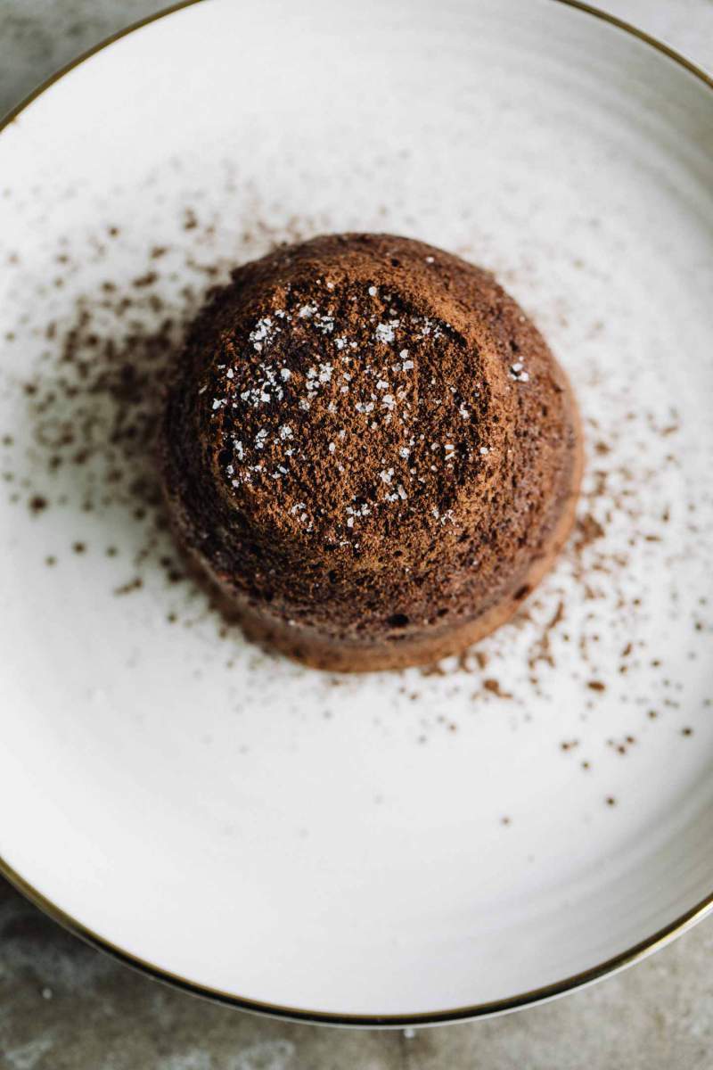 Molten Chocolate Lava Cakes ready to be served