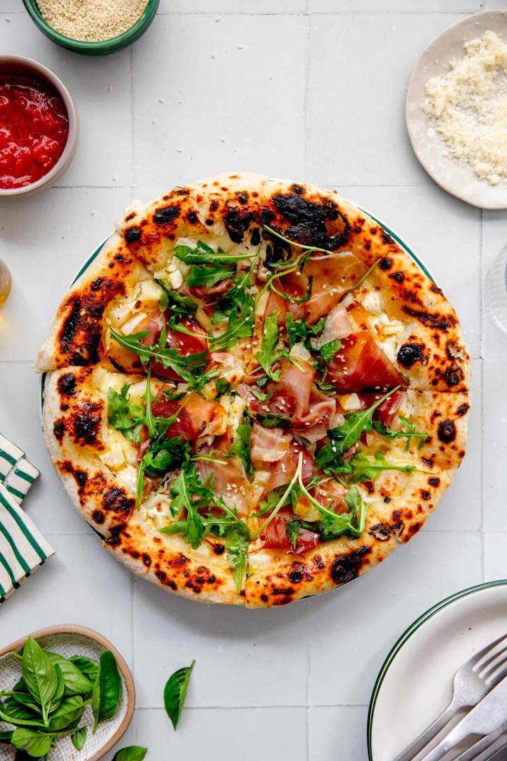 Pear and Prosciutto Pizza