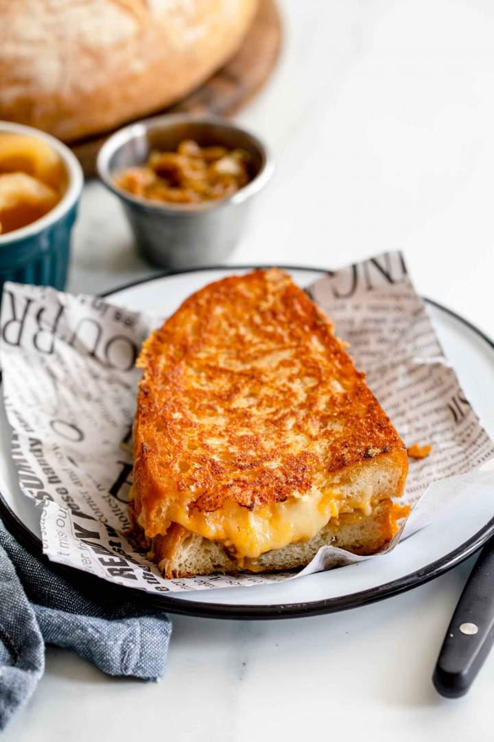 Caramelized Onion Grilled Cheese