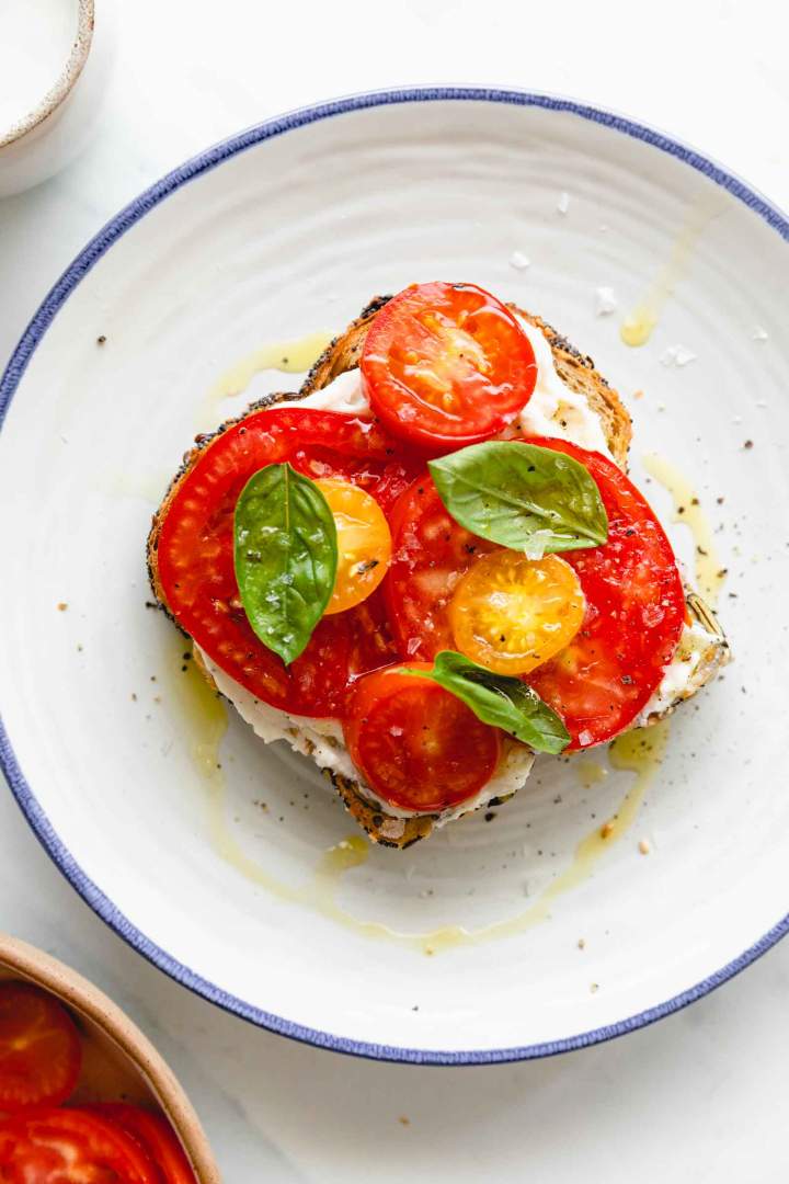 Whipped Ricotta Tomato Toast