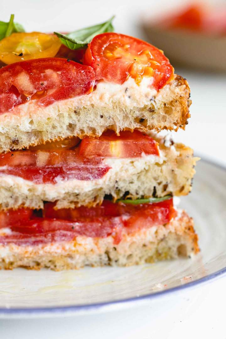 Whipped Ricotta Tomato Toast recipe