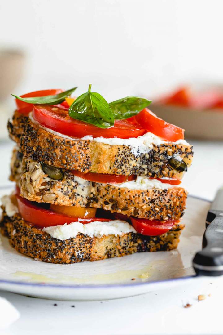 Whipped Ricotta Tomato Toast