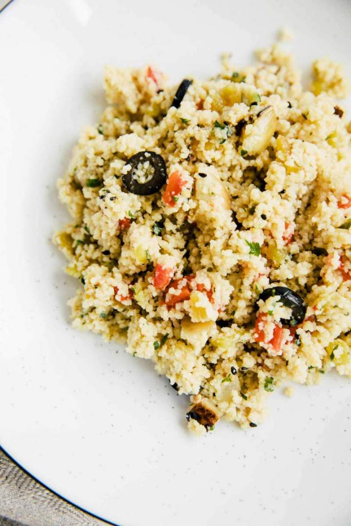 Pan-fried Salmon with Aromatic Couscous