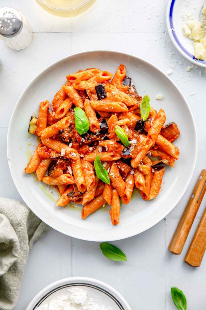 Pasta Alla Norma - Easy Sicilian Eggplant Pasta