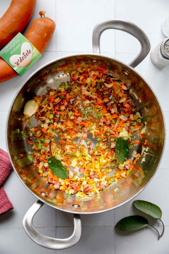 Making of Pasta e Fagioli