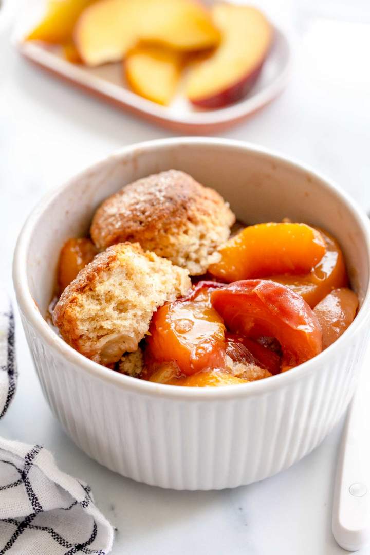 Peach Cobbler with Whole Wheat Flour