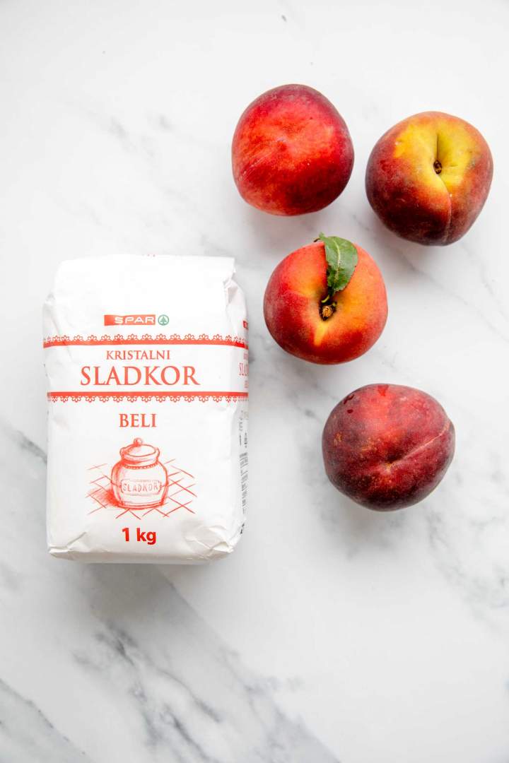 Ingredients for Peach Granita