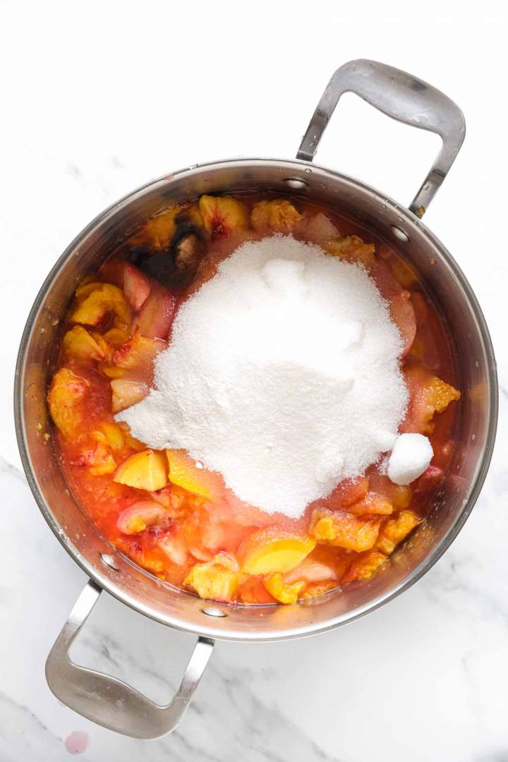 Ingredients for Peach Jam