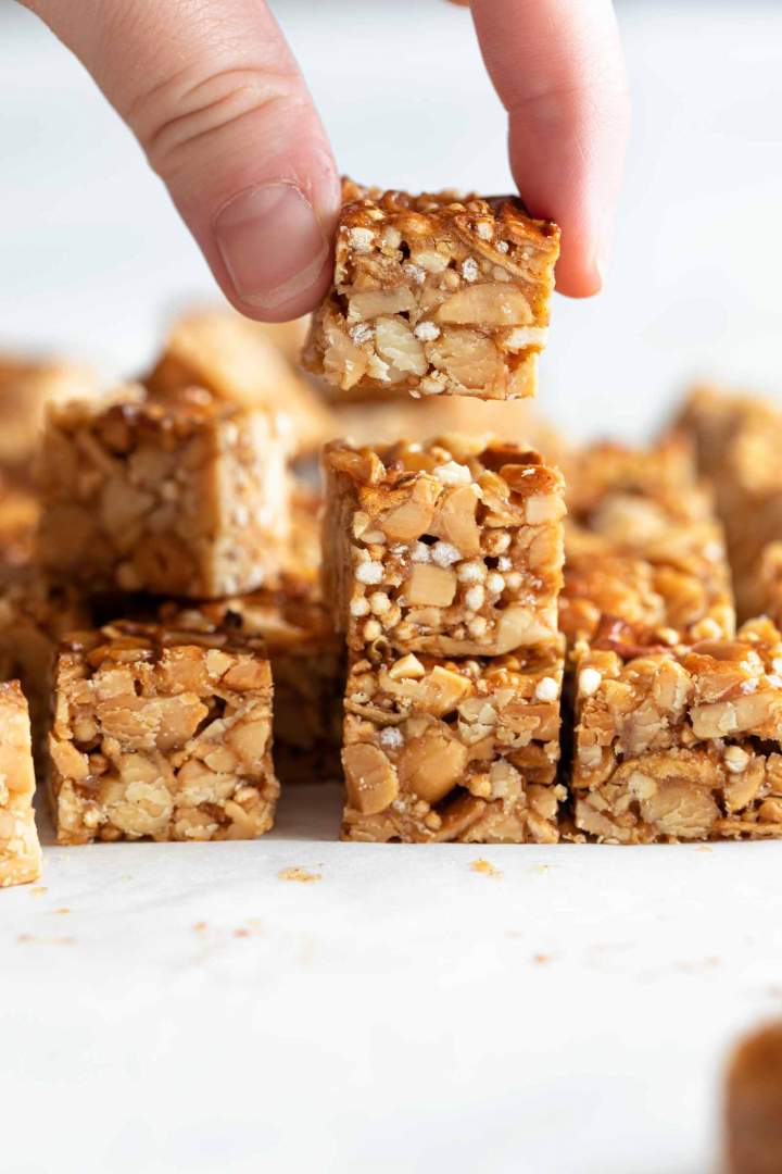 Peanut Butter Nut Clusters for a snack