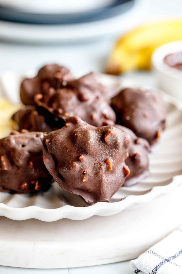 Peanut Yogurt Banana Chocolate Clusters