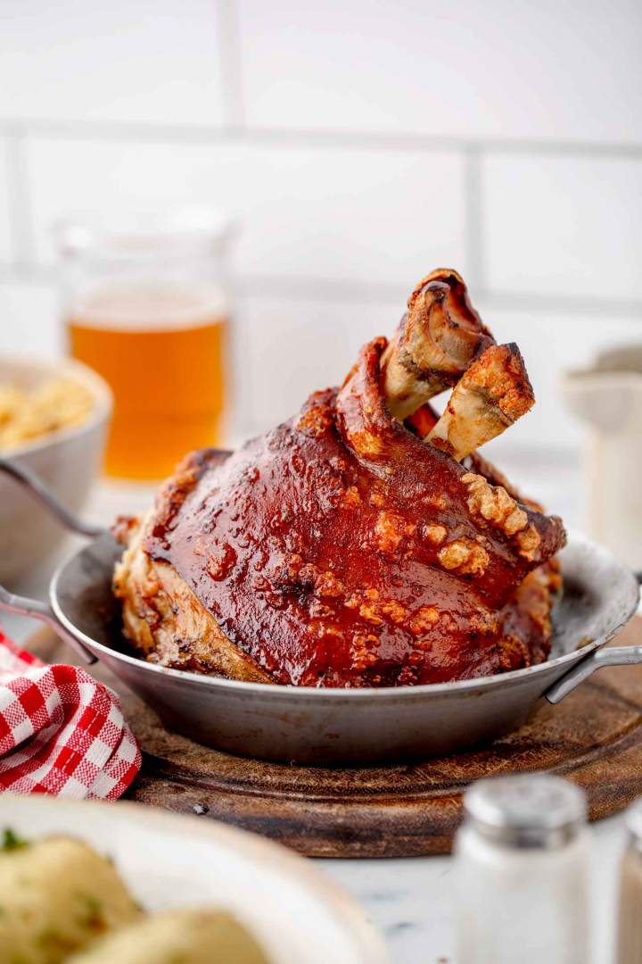 German Roasted Pork Knuckle (Schweinshaxe)